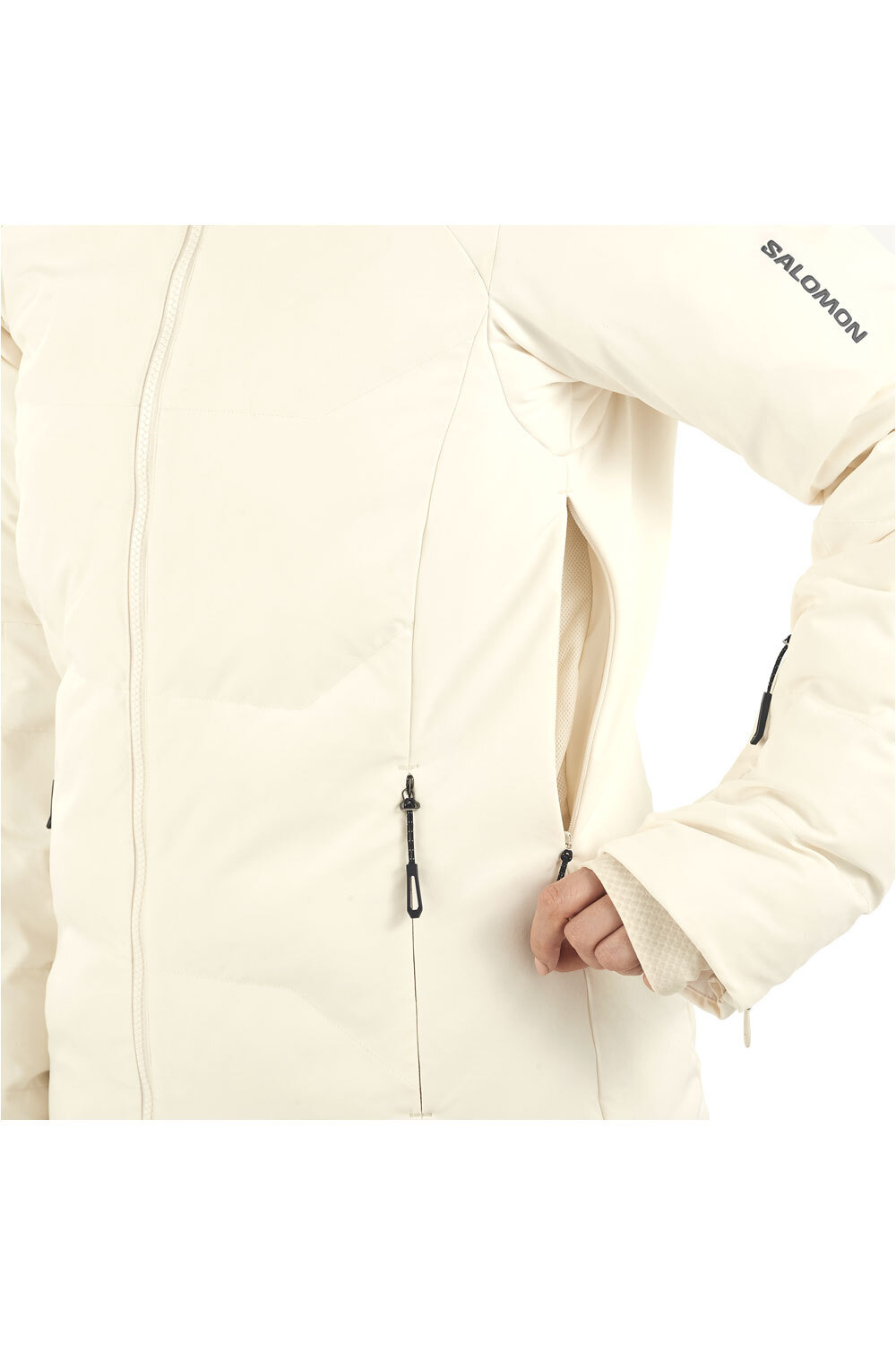 Salomon chaqueta esquí mujer S/MAX BLANCO 07