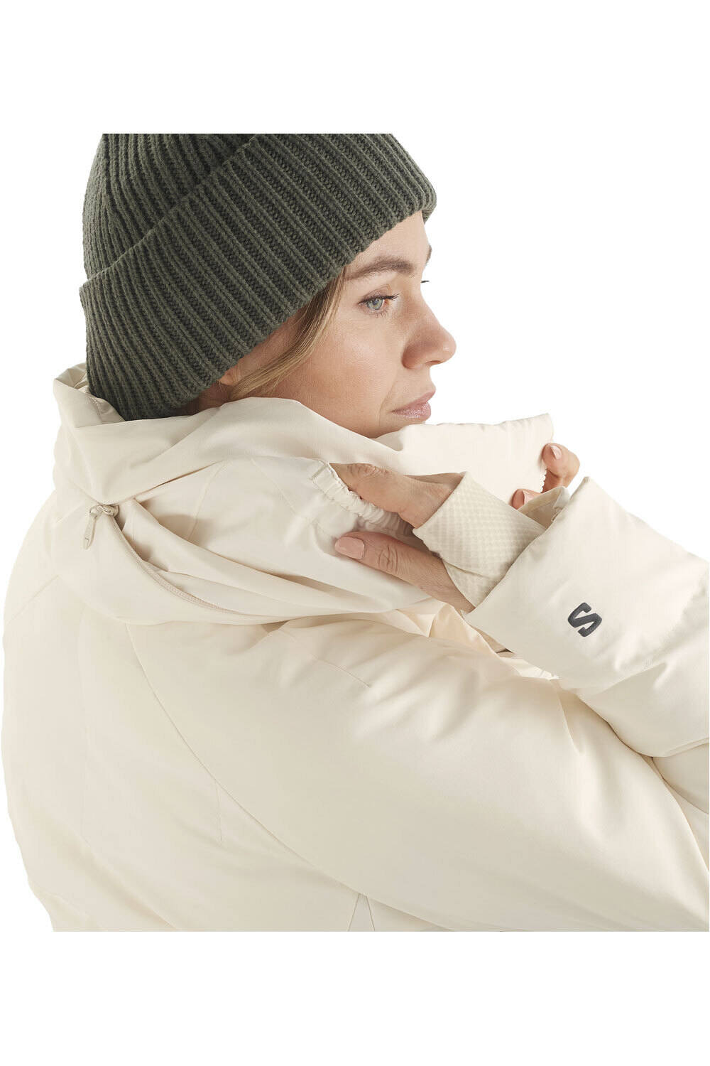 Salomon chaqueta esquí mujer S/MAX BLANCO 08
