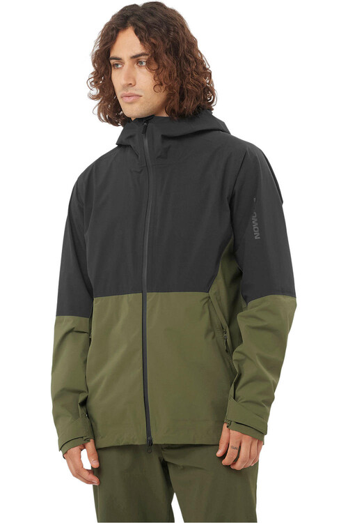 Salomon chaqueta impermeable hombre OUTERPATH 2.5L VERDE