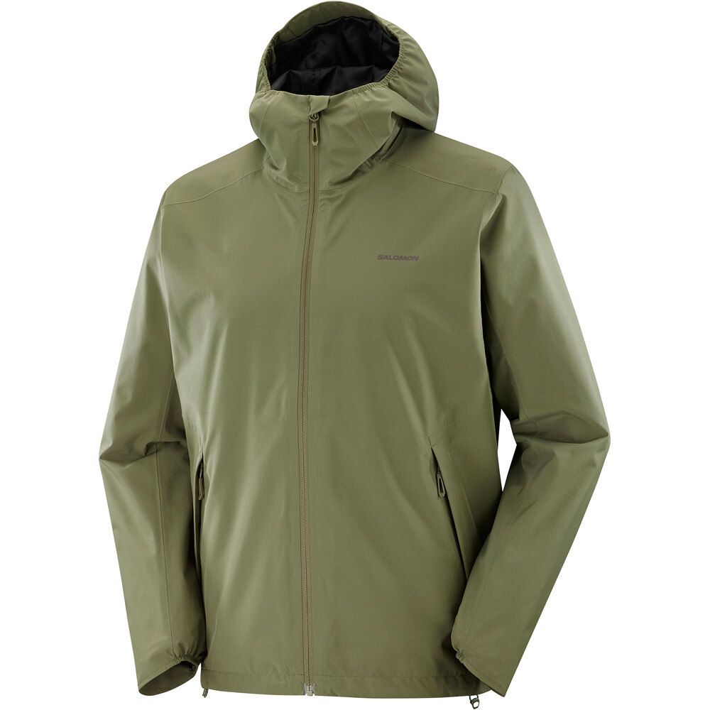 Salomon chaqueta impermeable hombre OUTSCAPE 2L VERDE 06
