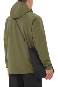 Salomon chaqueta impermeable hombre OUTSCAPE 2L VERDE vista trasera
