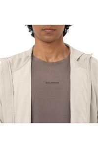 Salomon chaqueta impermeable hombre OUTWIND BLANCO 05