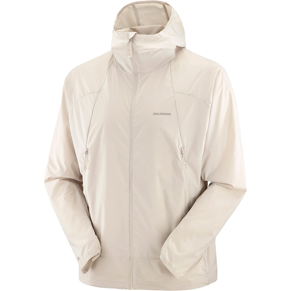 Salomon chaqueta impermeable hombre OUTWIND BLANCO 06