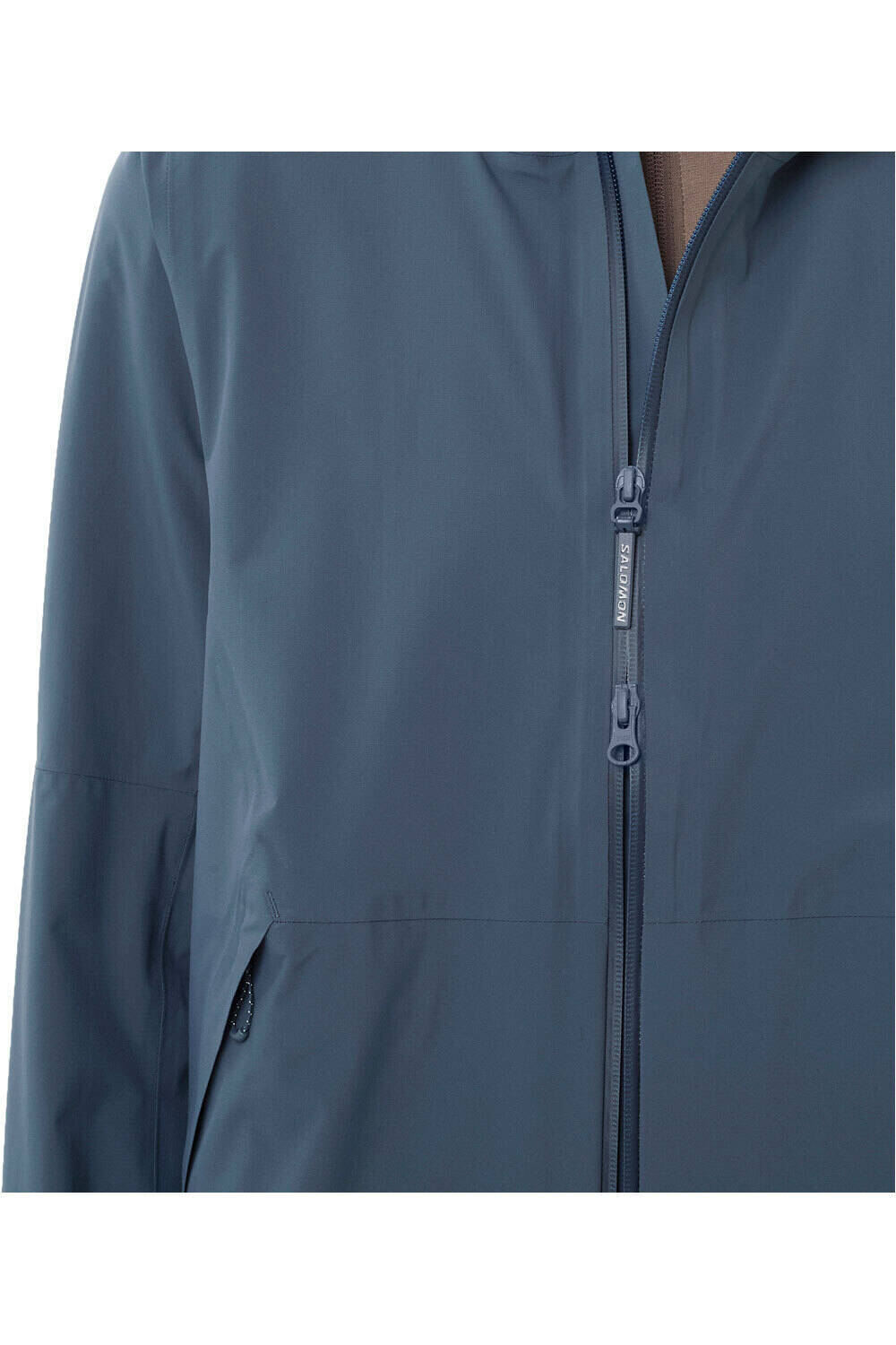 Salomon chaqueta impermeable mujer OUTERPATH 2.5L AZUL 03