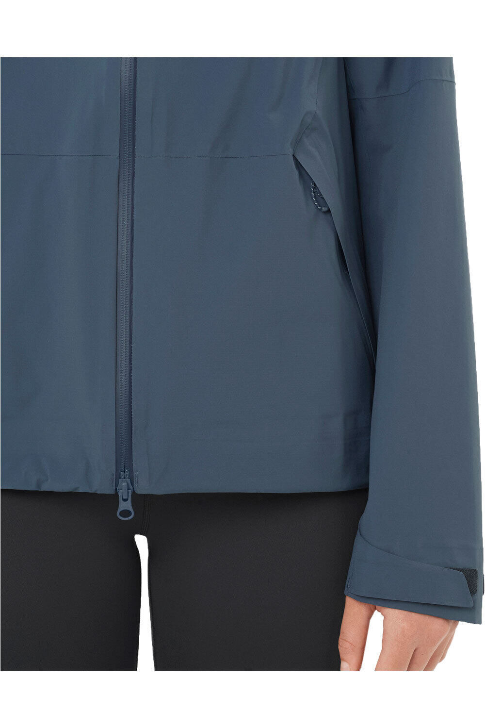 Salomon chaqueta impermeable mujer OUTERPATH 2.5L AZUL vista detalle