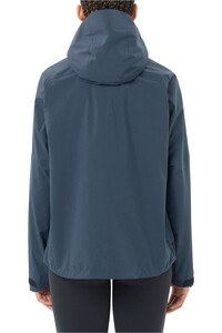 Salomon chaqueta impermeable mujer OUTERPATH 2.5L AZUL vista trasera