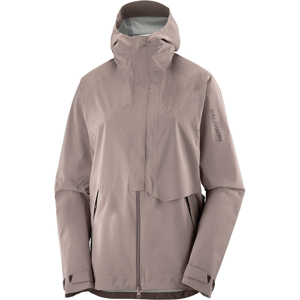 Salomon chaqueta impermeable mujer OUTERPATH PRO 2.5L NEGRO 07