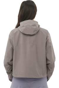 Salomon chaqueta impermeable mujer OUTSCAPE 2L NEGRO vista trasera