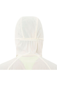 Salomon chaqueta impermeable mujer OUTWIND BLANCO vista detalle