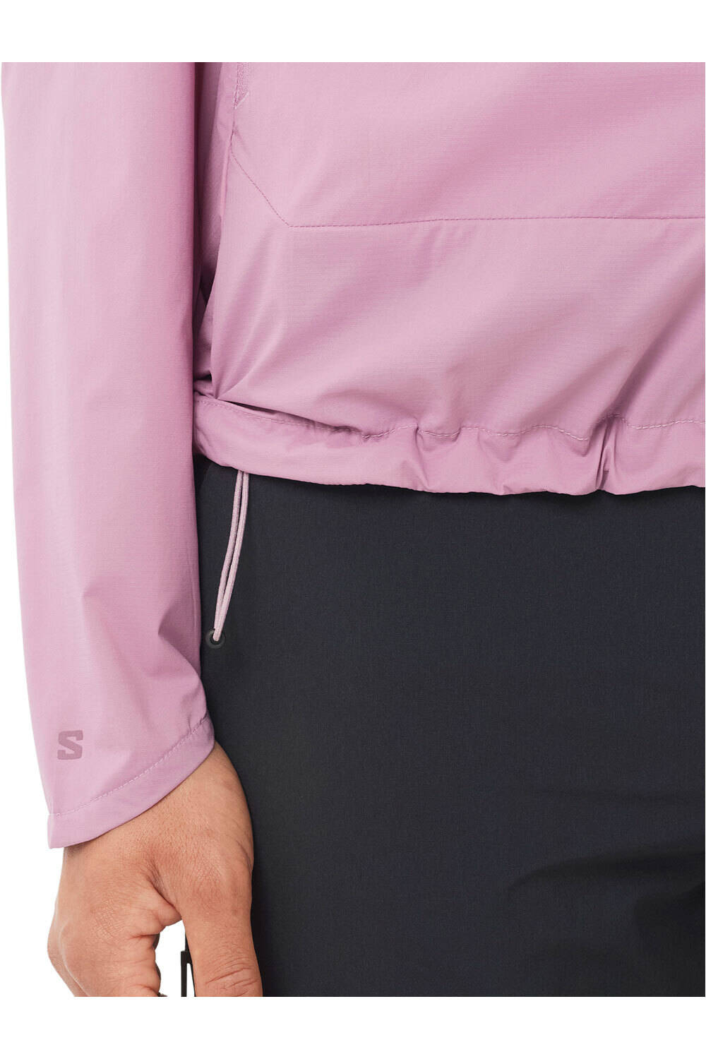 Salomon chaqueta impermeable mujer OUTWIND MORADO 04