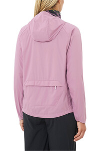 Salomon chaqueta impermeable mujer OUTWIND MORADO vista trasera