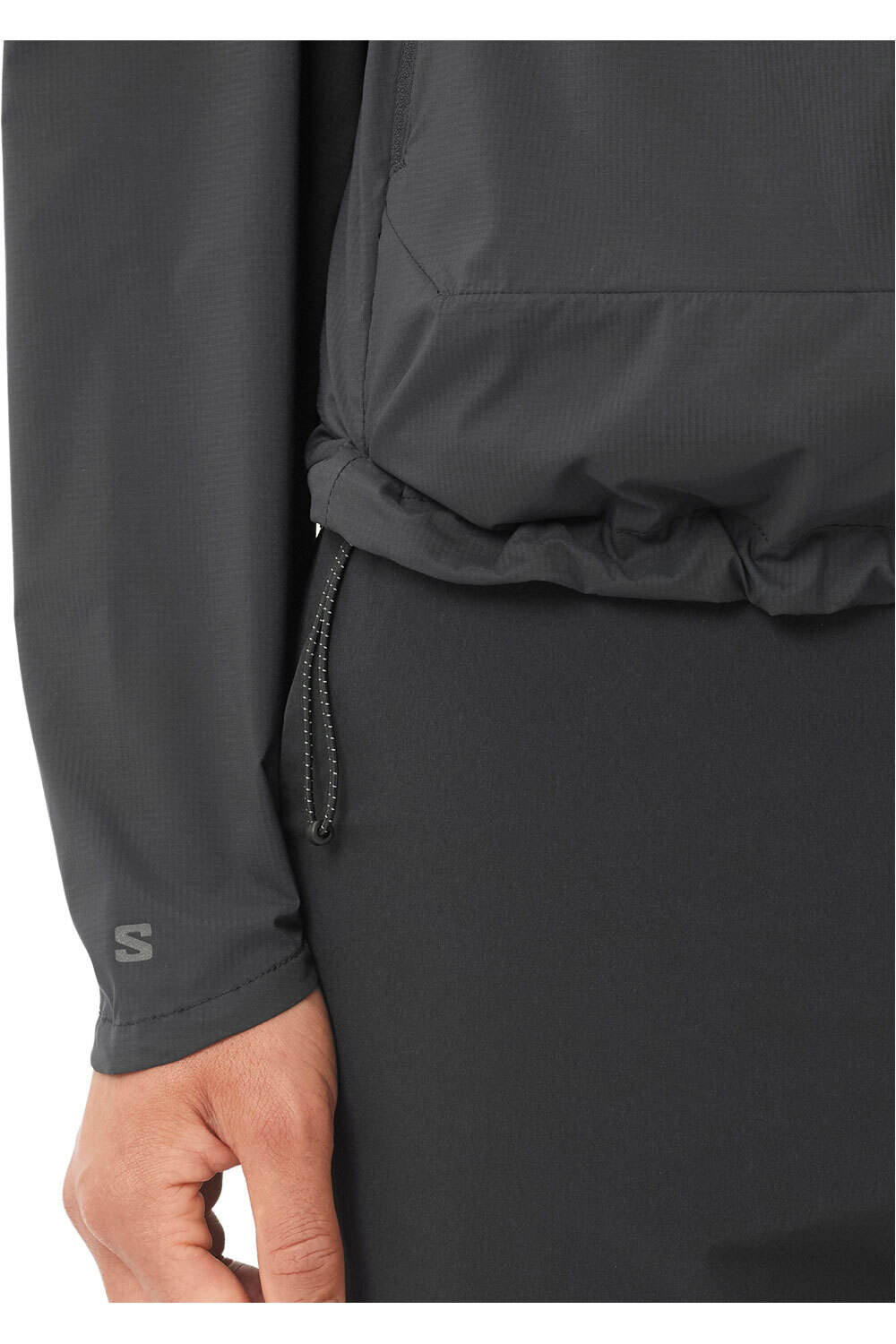 Salomon chaqueta impermeable mujer OUTWIND NEGRO 03