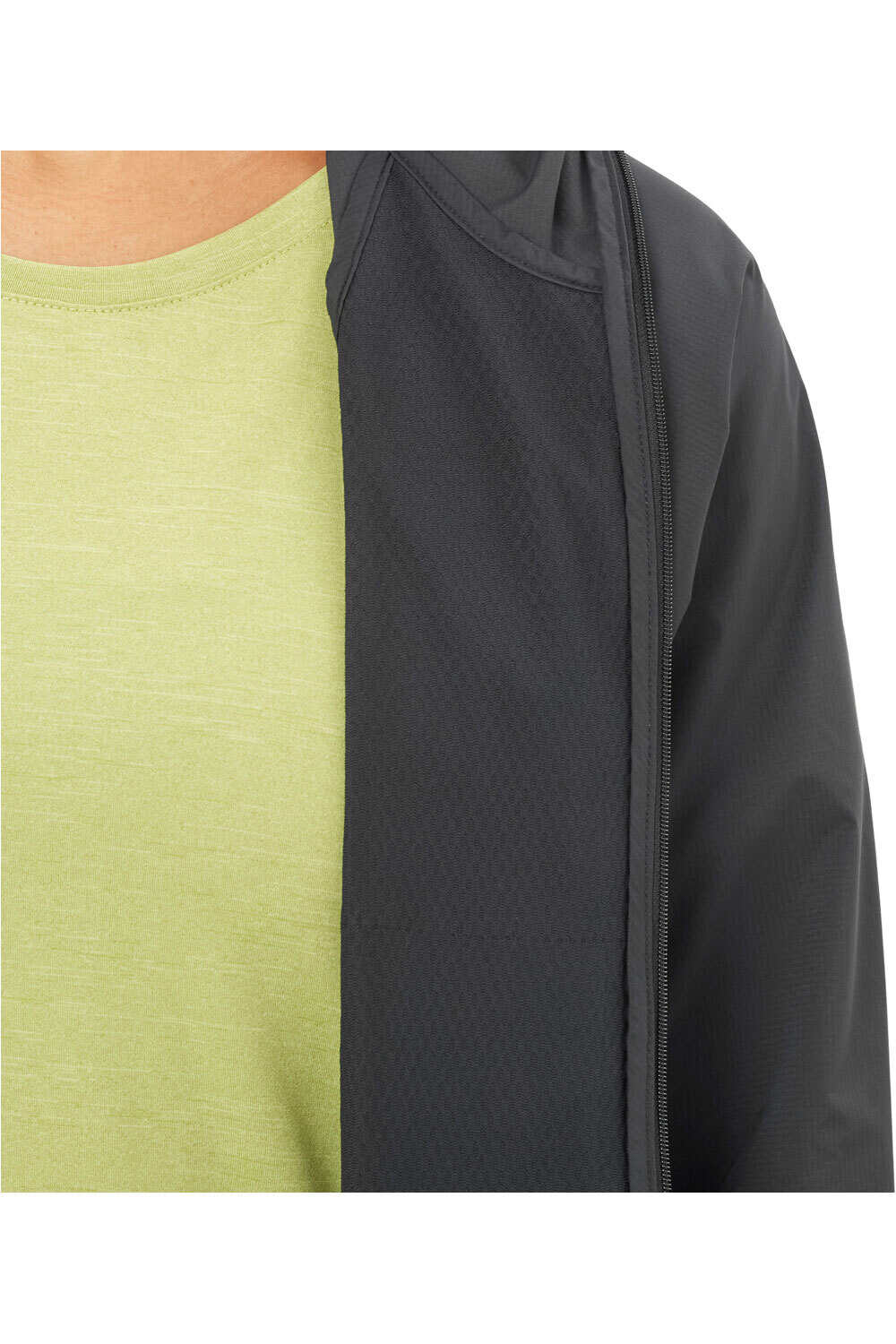 Salomon chaqueta impermeable mujer OUTWIND NEGRO 06