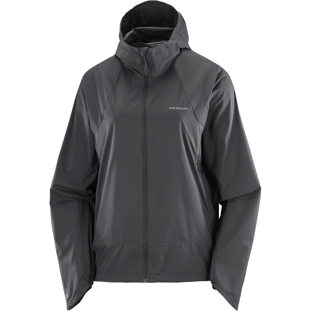 Salomon chaqueta impermeable mujer OUTWIND NEGRO 07