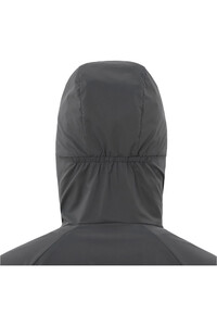 Salomon chaqueta impermeable mujer OUTWIND NEGRO vista detalle