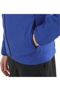 Salomon chaqueta outdoor hombre MOUNTAIN FLEX AZUL vista detalle