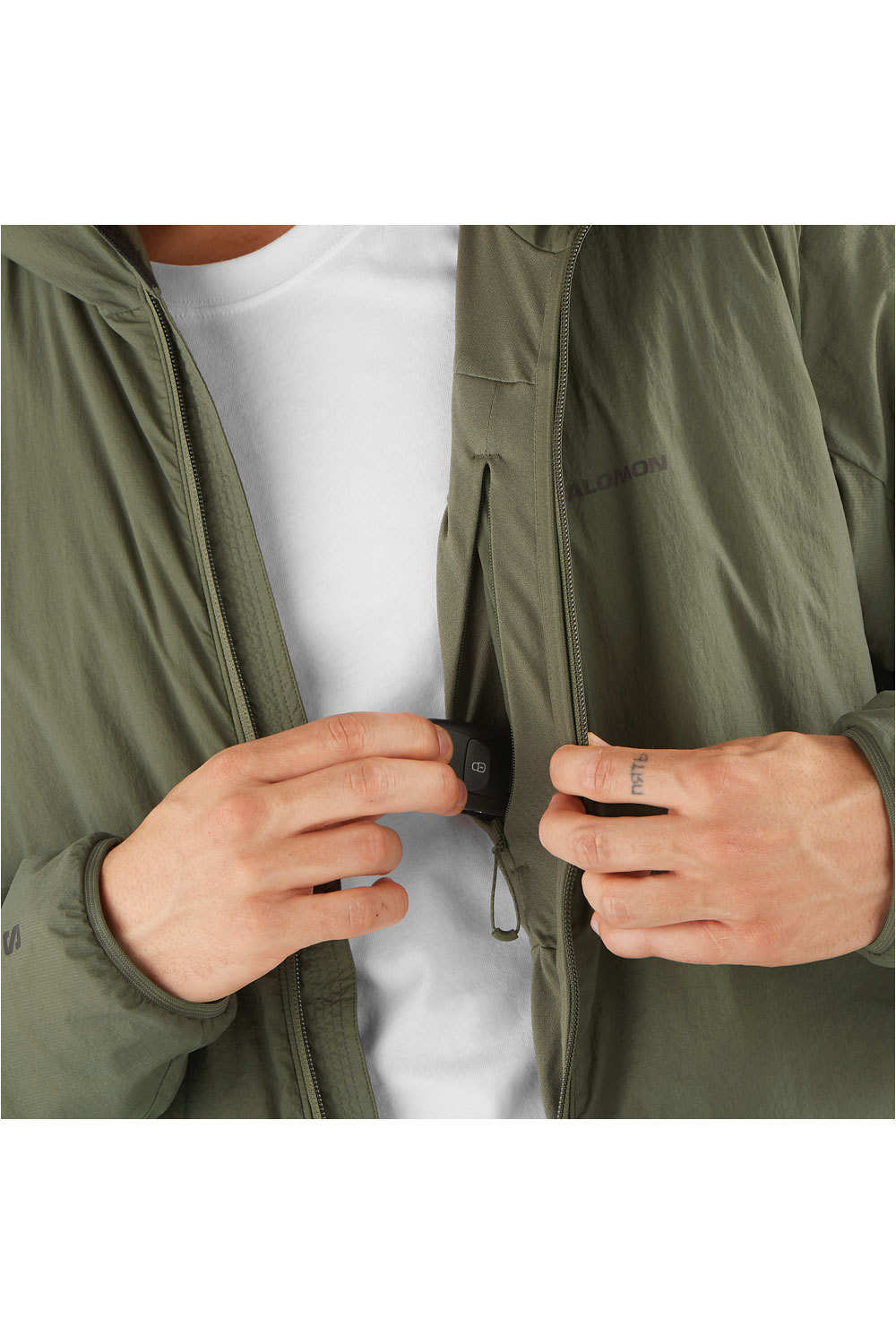 Salomon chaqueta outdoor hombre MOUNTAIN FLEX VERDE 03