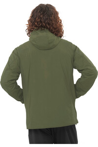 Salomon chaqueta outdoor hombre MOUNTAIN FLEX VERDE vista trasera