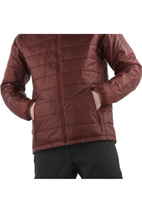 Salomon chaqueta outdoor hombre OUTLINE ROJO vista detalle