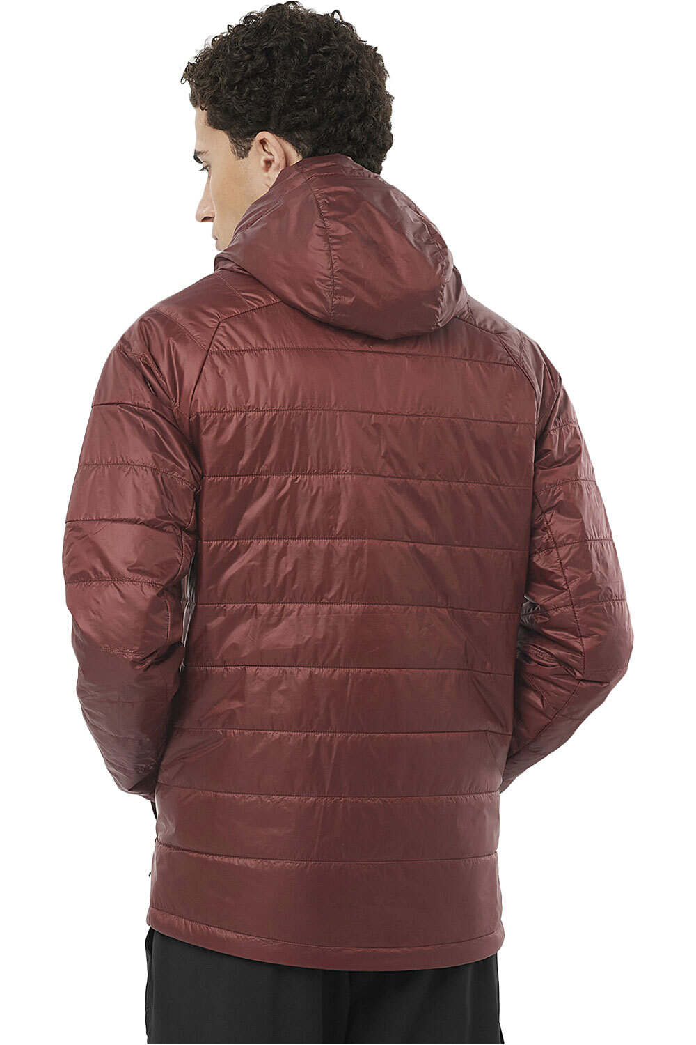 Salomon chaqueta outdoor hombre OUTLINE ROJO vista trasera