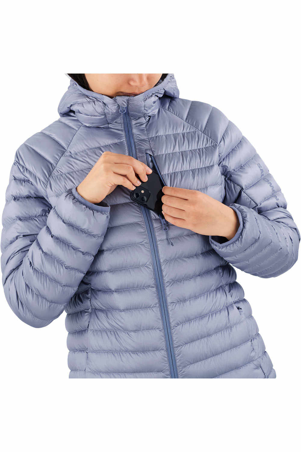 Salomon chaqueta outdoor mujer ELIXIR MICRO DOWN AZUL 03