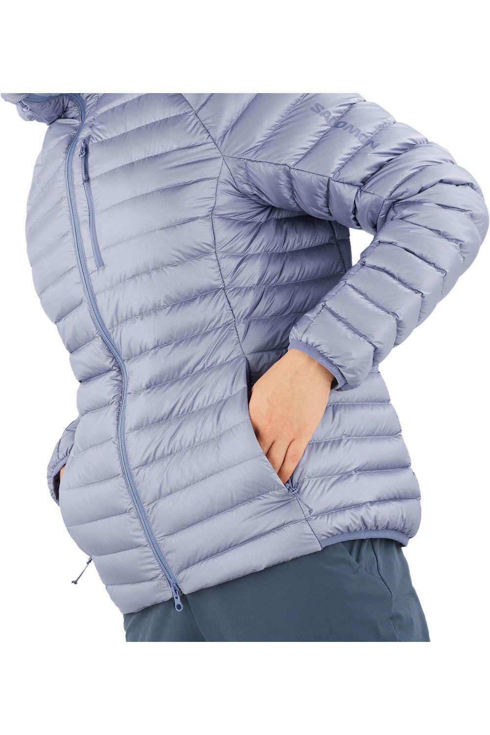 Salomon chaqueta outdoor mujer ELIXIR MICRO DOWN AZUL 04