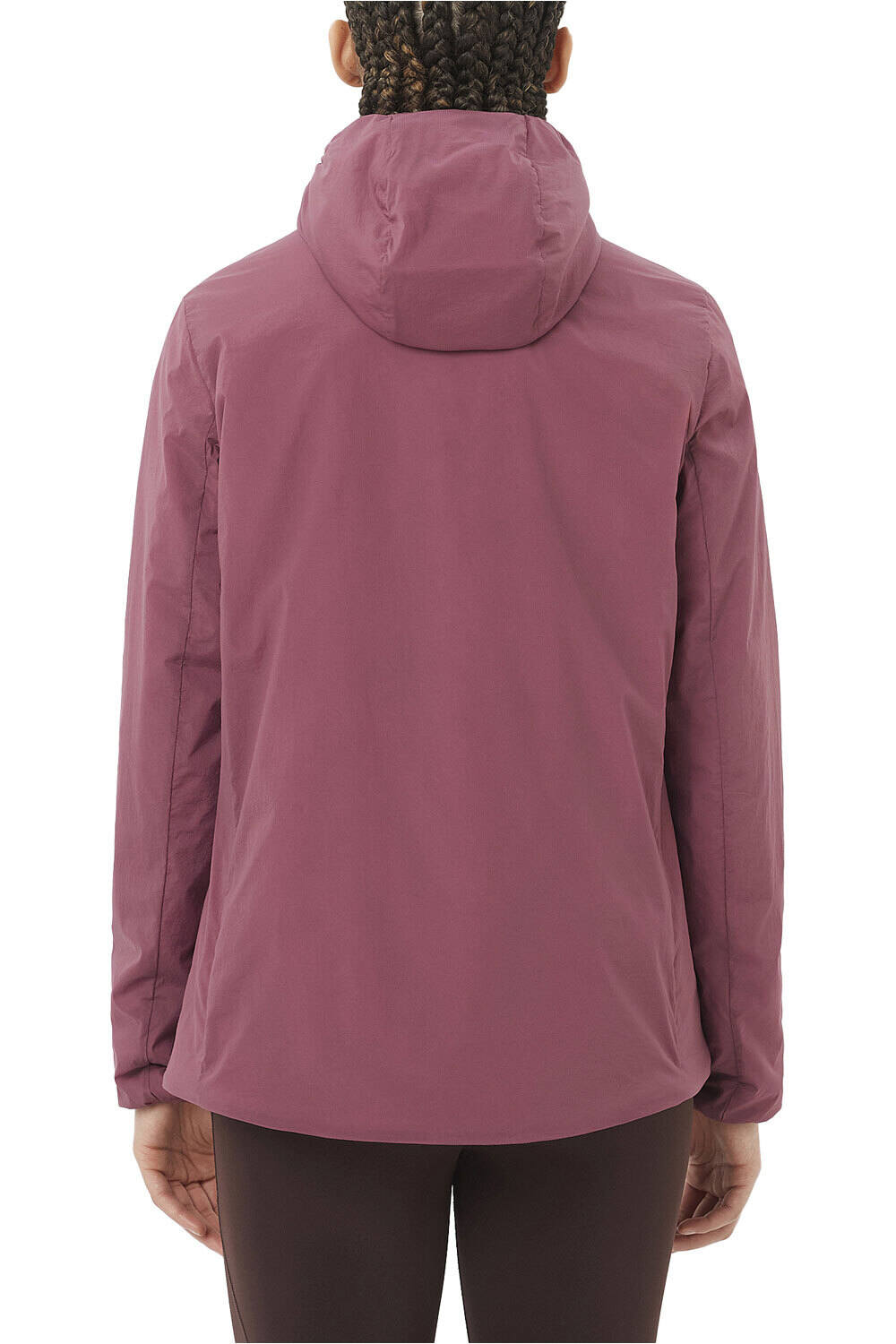 Salomon chaqueta outdoor mujer MOUNTAIN FLEX AZUL vista trasera