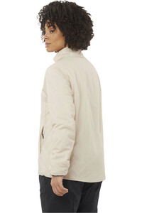 Salomon chaqueta outdoor mujer MOUNTAIN FLEX MARRON vista trasera
