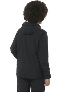Salomon chaqueta outdoor mujer MOUNTAIN FLEX NEGRO vista trasera