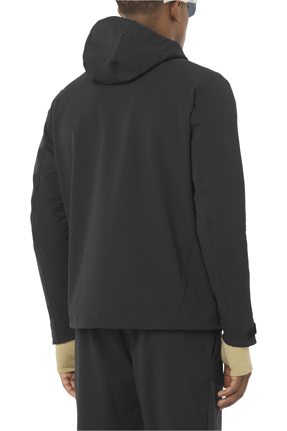 Salomon chaqueta softshell hombre OUTPEAK NEGRO vista trasera
