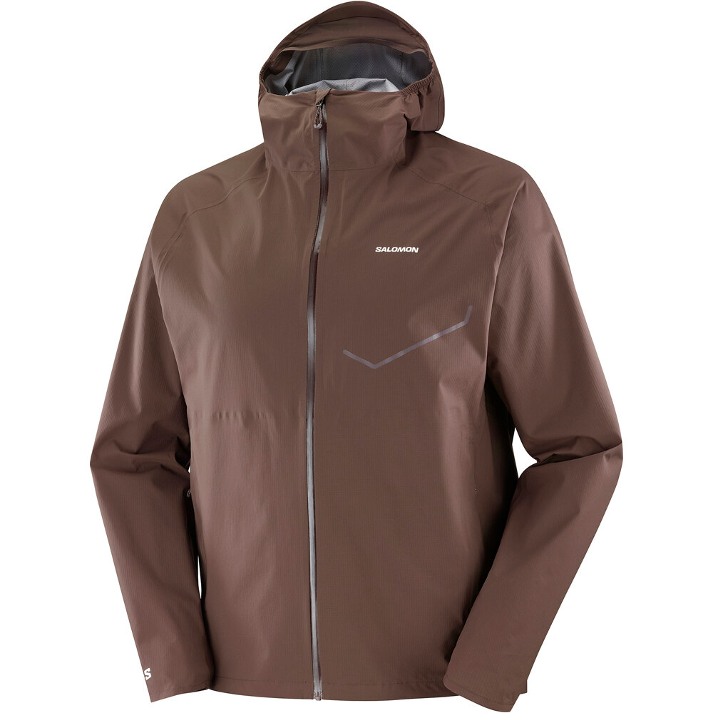 Salomon CHAQUETA TRAIL RUNNING HOMBRE BONATTI WATERPROOF MARRON 06
