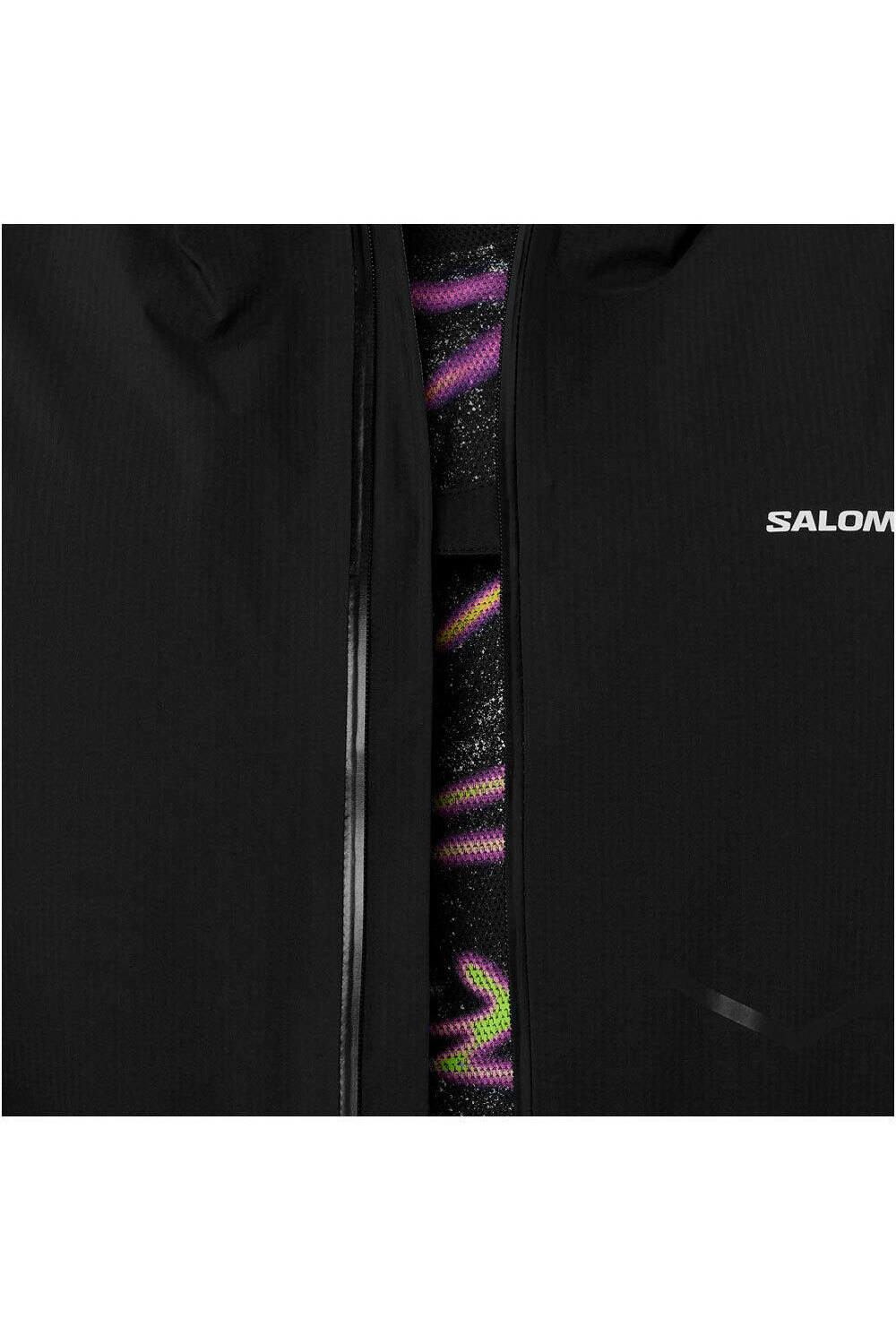 Salomon CHAQUETA TRAIL RUNNING HOMBRE BONATTI WATERPROOF NEGRO 05
