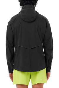 Salomon CHAQUETA TRAIL RUNNING HOMBRE BONATTI WATERPROOF NEGRO vista trasera