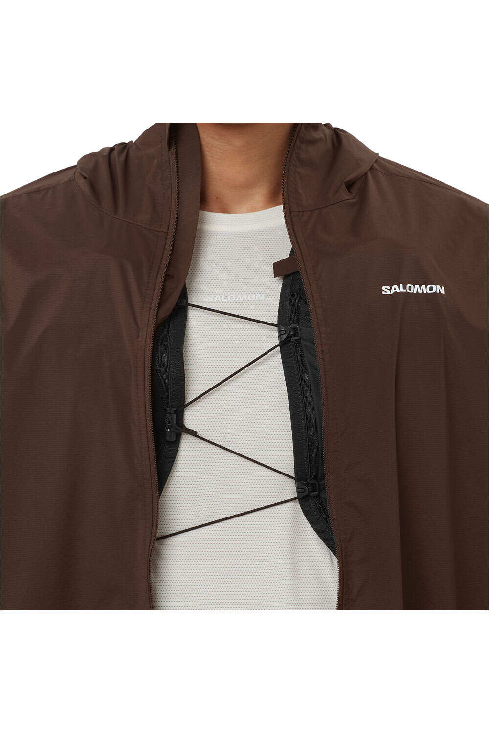 Salomon CHAQUETA TRAIL RUNNING HOMBRE SENSE AERO WIND MARRON 03