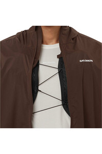 Salomon CHAQUETA TRAIL RUNNING HOMBRE SENSE AERO WIND MARRON 03