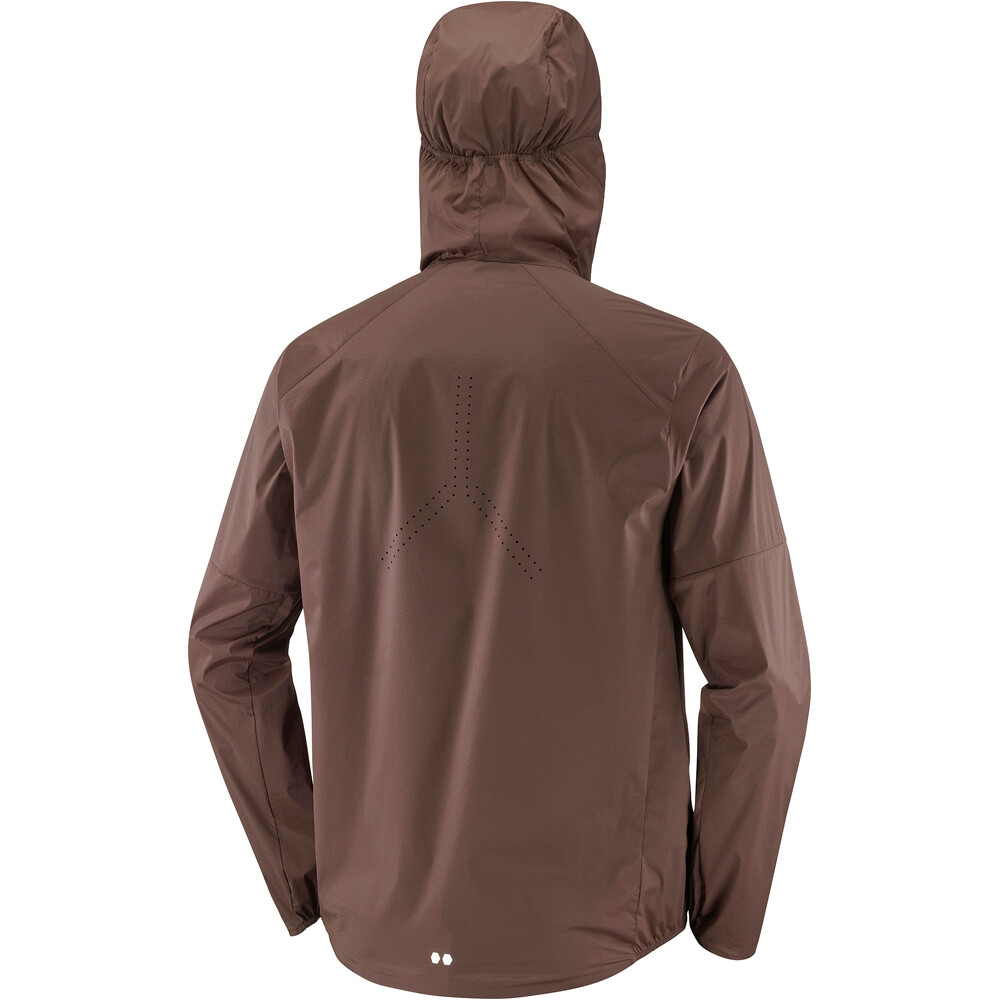 Salomon CHAQUETA TRAIL RUNNING HOMBRE SENSE AERO WIND MARRON 05