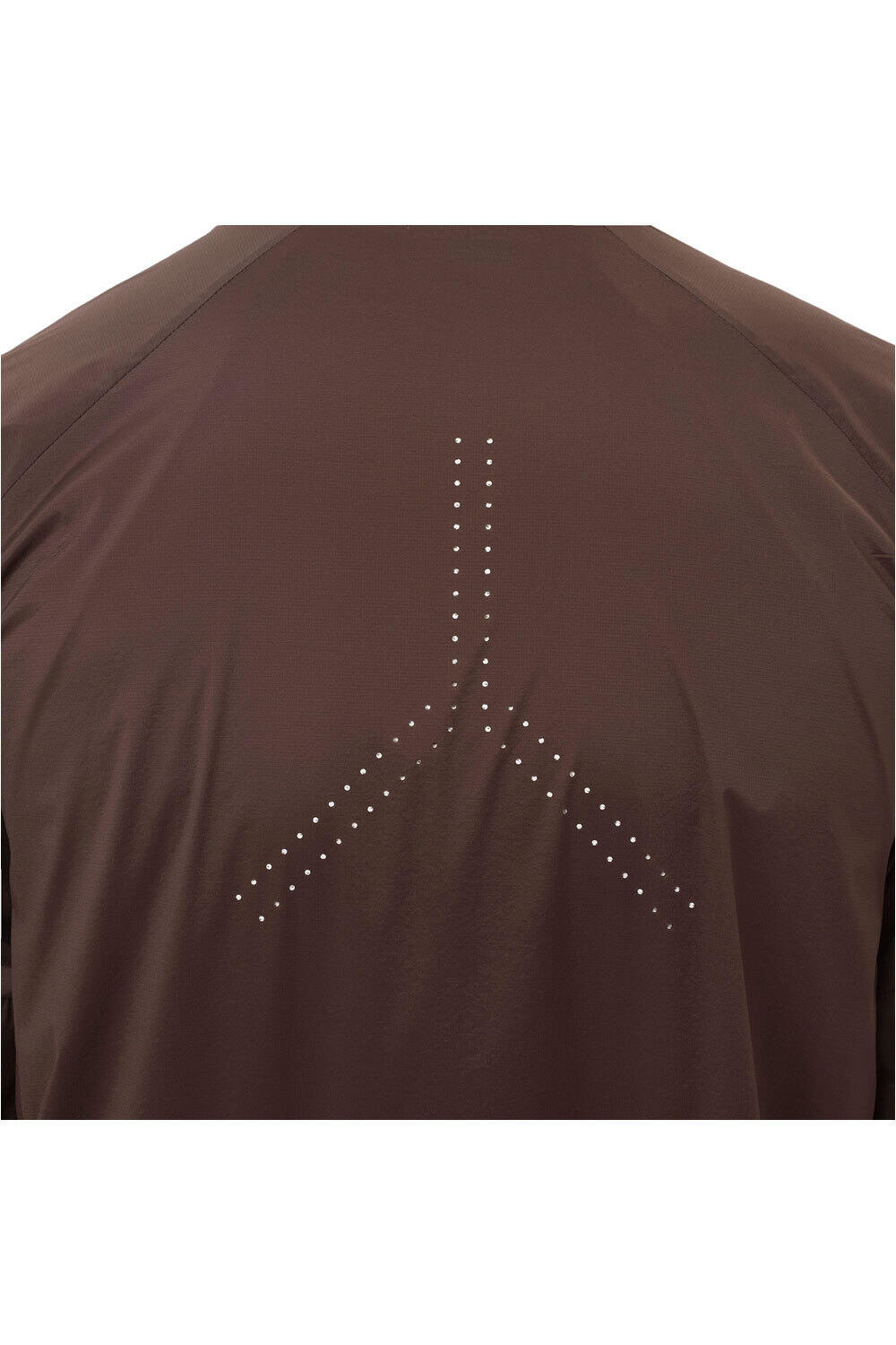 Salomon CHAQUETA TRAIL RUNNING HOMBRE SENSE AERO WIND MARRON vista detalle