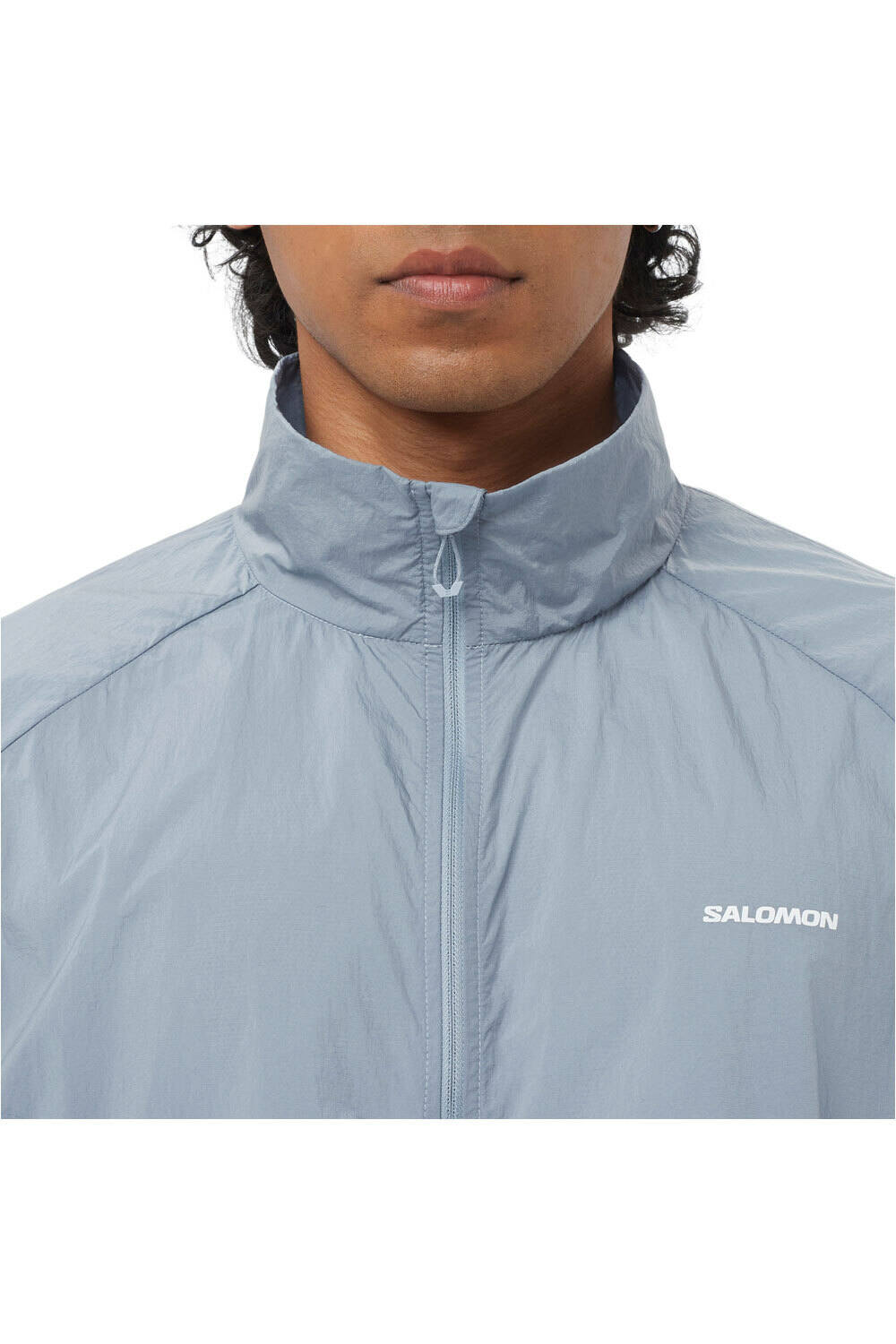Salomon CHAQUETA TRAIL RUNNING HOMBRE SHKOUT FLY AZUL vista detalle