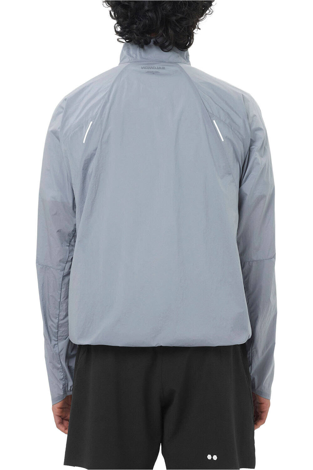 Salomon CHAQUETA TRAIL RUNNING HOMBRE SHKOUT FLY AZUL vista trasera
