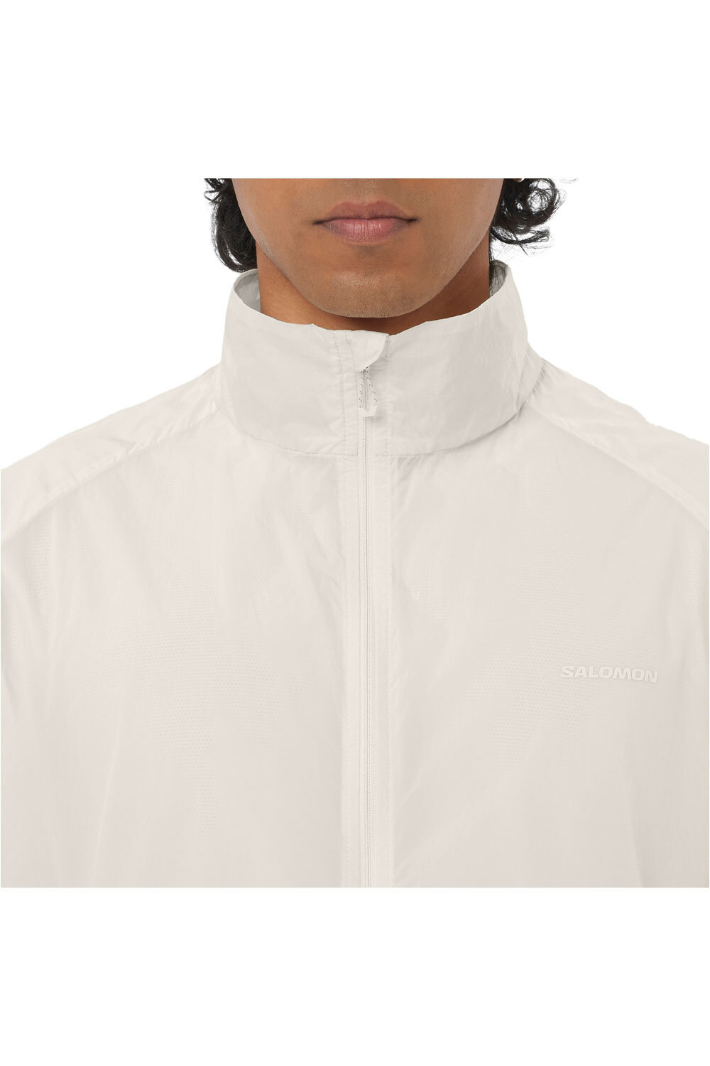 Salomon CHAQUETA TRAIL RUNNING HOMBRE SHKOUT FLY BLANCO vista detalle