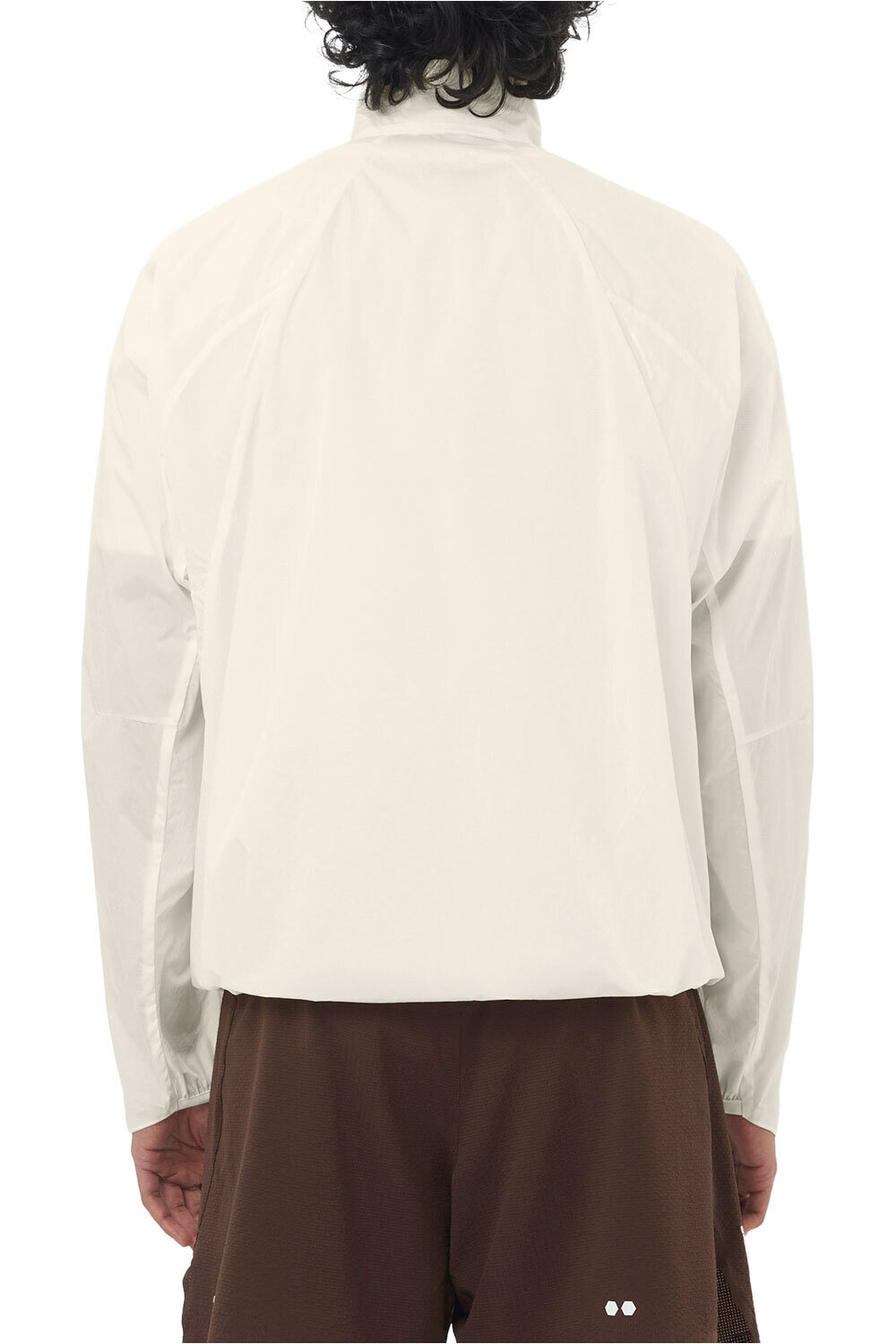 Salomon CHAQUETA TRAIL RUNNING HOMBRE SHKOUT FLY BLANCO vista trasera