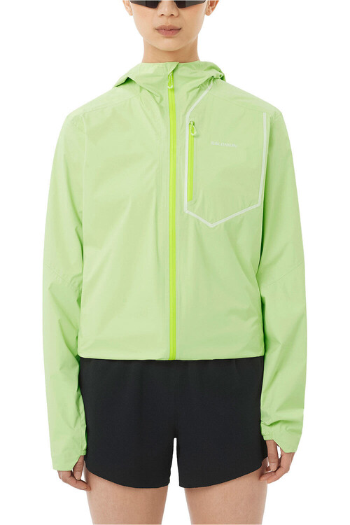 Salomon CHAQUETA TRAIL RUNNING MUJER BONATTI PRO VERDE