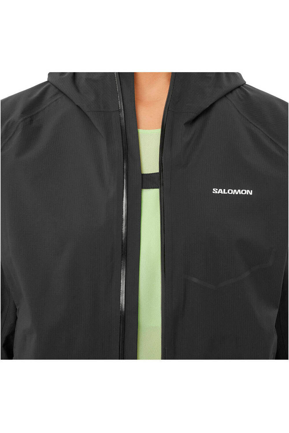 Salomon CHAQUETA TRAIL RUNNING MUJER BONATTI WATERPROOF NEGRO 05