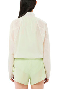Salomon CHAQUETA TRAIL RUNNING MUJER SHKOUT FLY BLANCO vista trasera