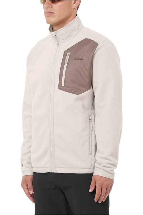 Salomon forro polar hombre CHROMA FLEECE GRIS
