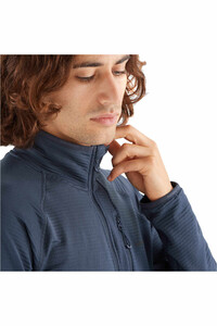Salomon forro polar hombre ESSENTIAL LIGHTWARM AZUL 03