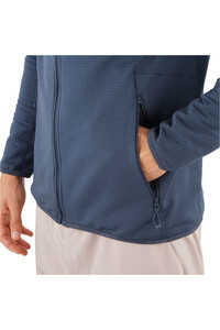Salomon forro polar hombre ESSENTIAL LIGHTWARM AZUL 04