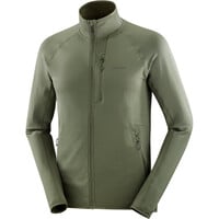 Salomon forro polar hombre ESSENTIAL LIGHTWARM VERDE 06
