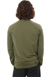 Salomon forro polar hombre ESSENTIAL LIGHTWARM VERDE vista trasera