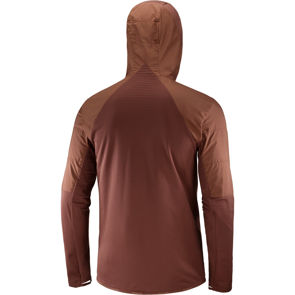 Salomon forro polar hombre OUTLINE ROJO 07